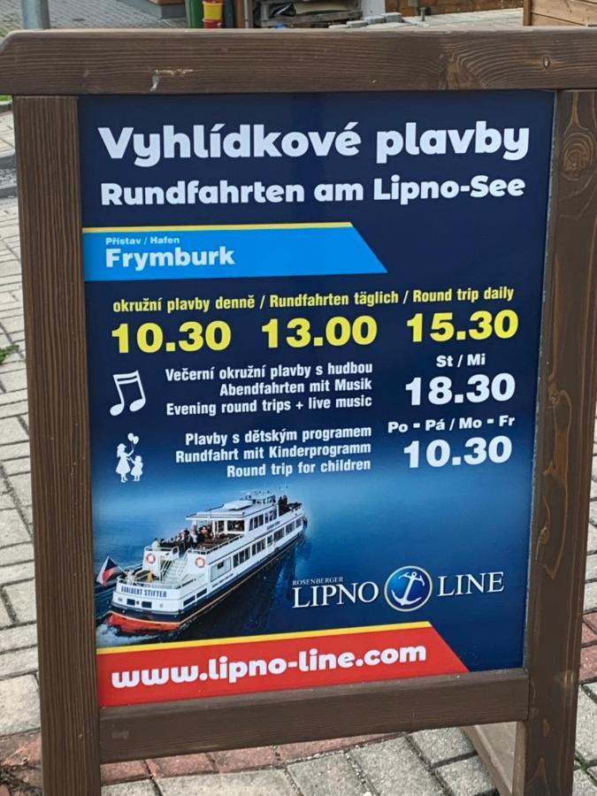 Novy Apartman V Arealu Wellness Hotelu Frymburk Buitenkant foto